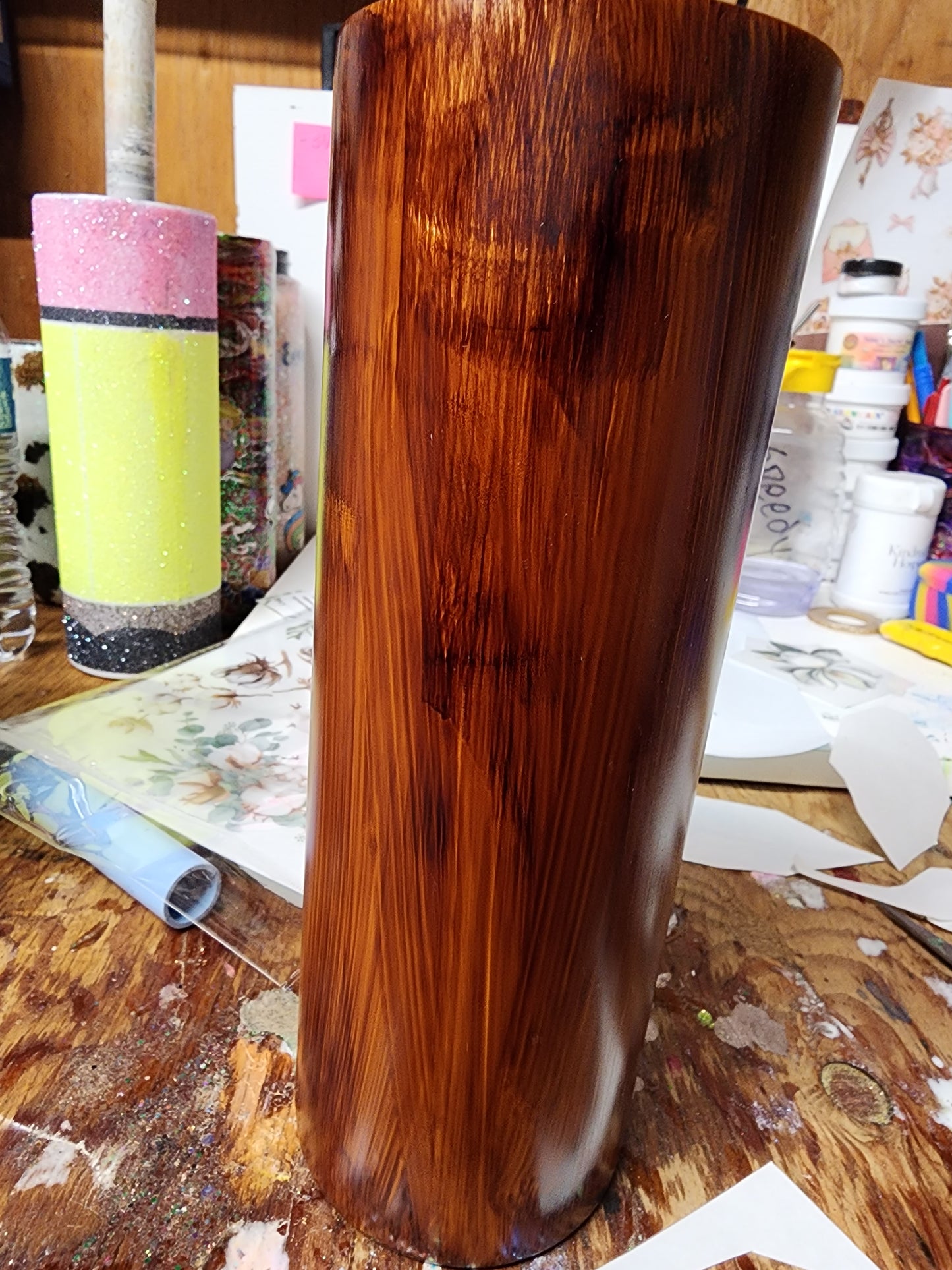 20 oz woodgrain